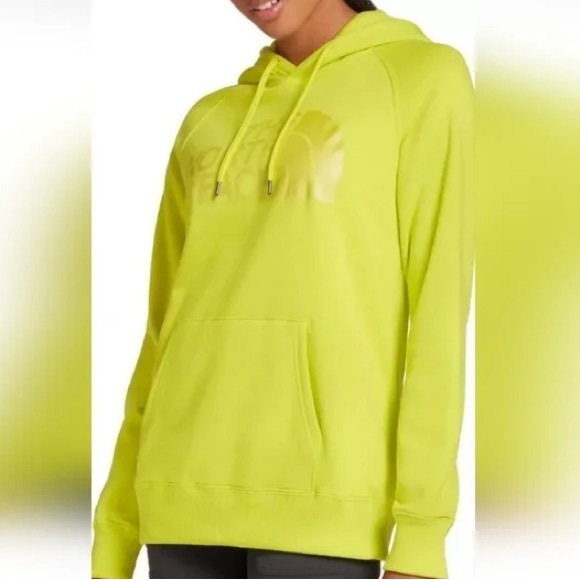 The North Face neon yellow hoodie sweatshirt - Picture 2 of 4